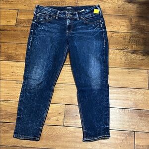 Silver suki skinny crop Jeans
